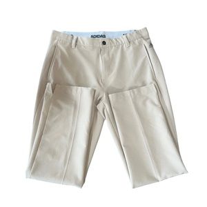 Adidas men size 32x30 beige straight leg golf pants